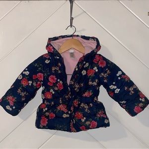 Floral Toddler Winter Jacket